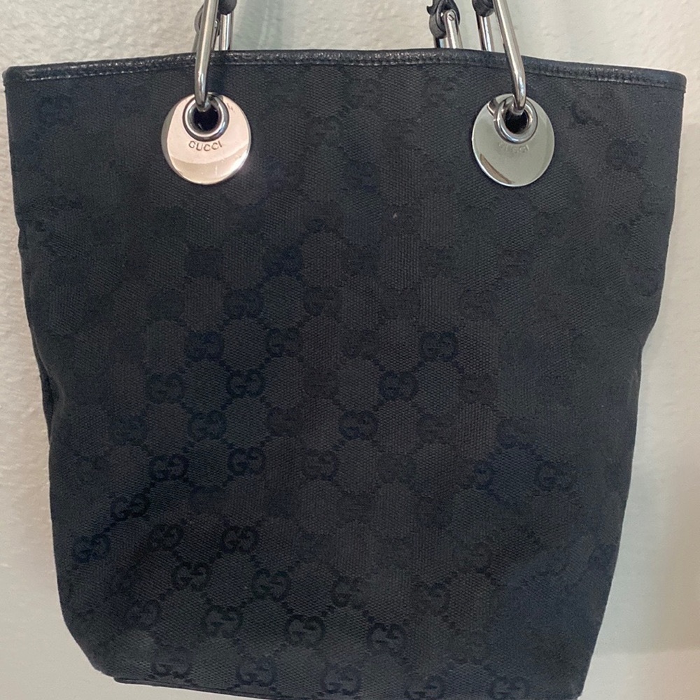 Authentic Monogram Vintage Gucci small bucket purse. Tom Ford design.